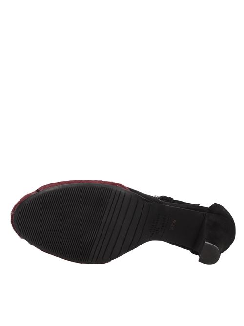 Ponyskin and suede décolleté DOVE NUOTANO GLI SQUALI | 5575 PONYNERO-BORDEAUX
